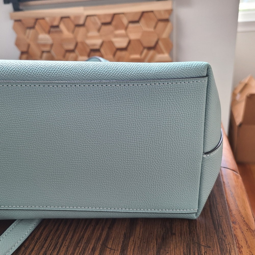 Coach Gallery Tote in Light Teal/Silver - Picture 6 of 7